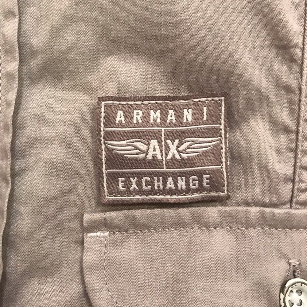 Armani Exchange Utility Patch Button Down Shirt - image 3